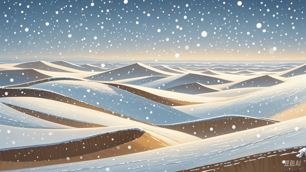 雪不应落在沙地上